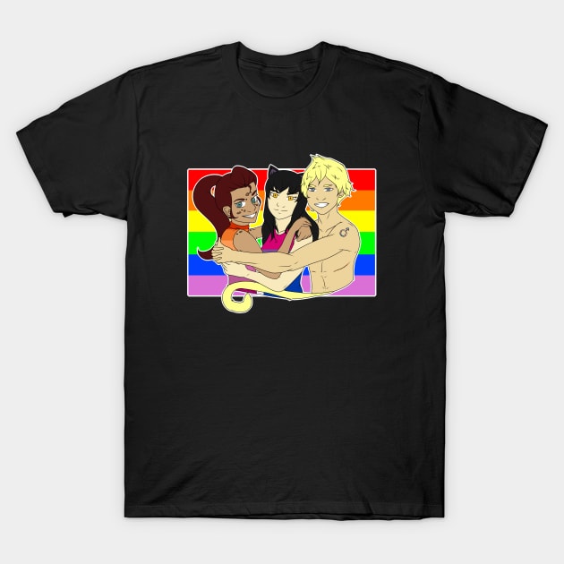 RWBY "Rainforest" LGBT+ Pride T-Shirt by GrungeNerdDesigns